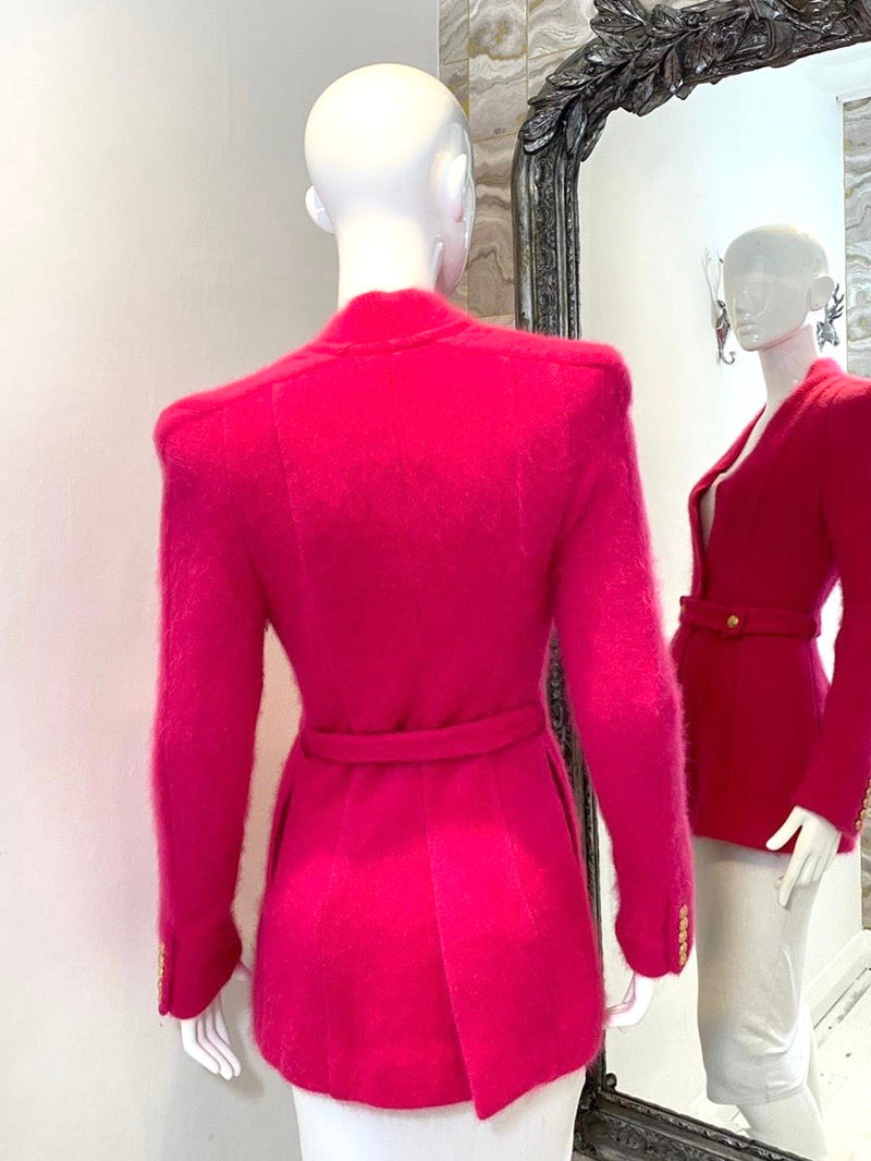 Balmain Angora Wool Jacket. Size 36IT