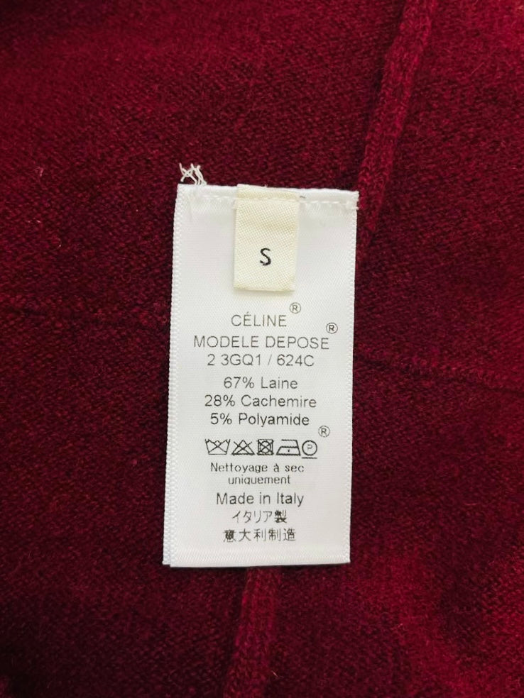Celine Cashmere & Wool Jumper. Size S
