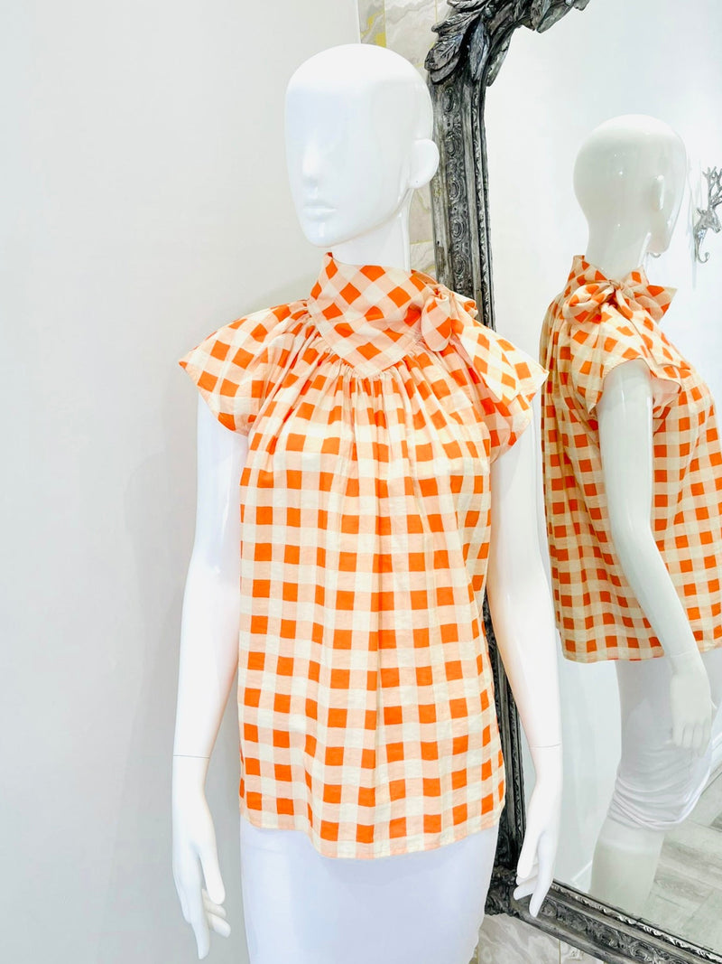 Victoria Beckham Tie Neck Top. Size 10UK