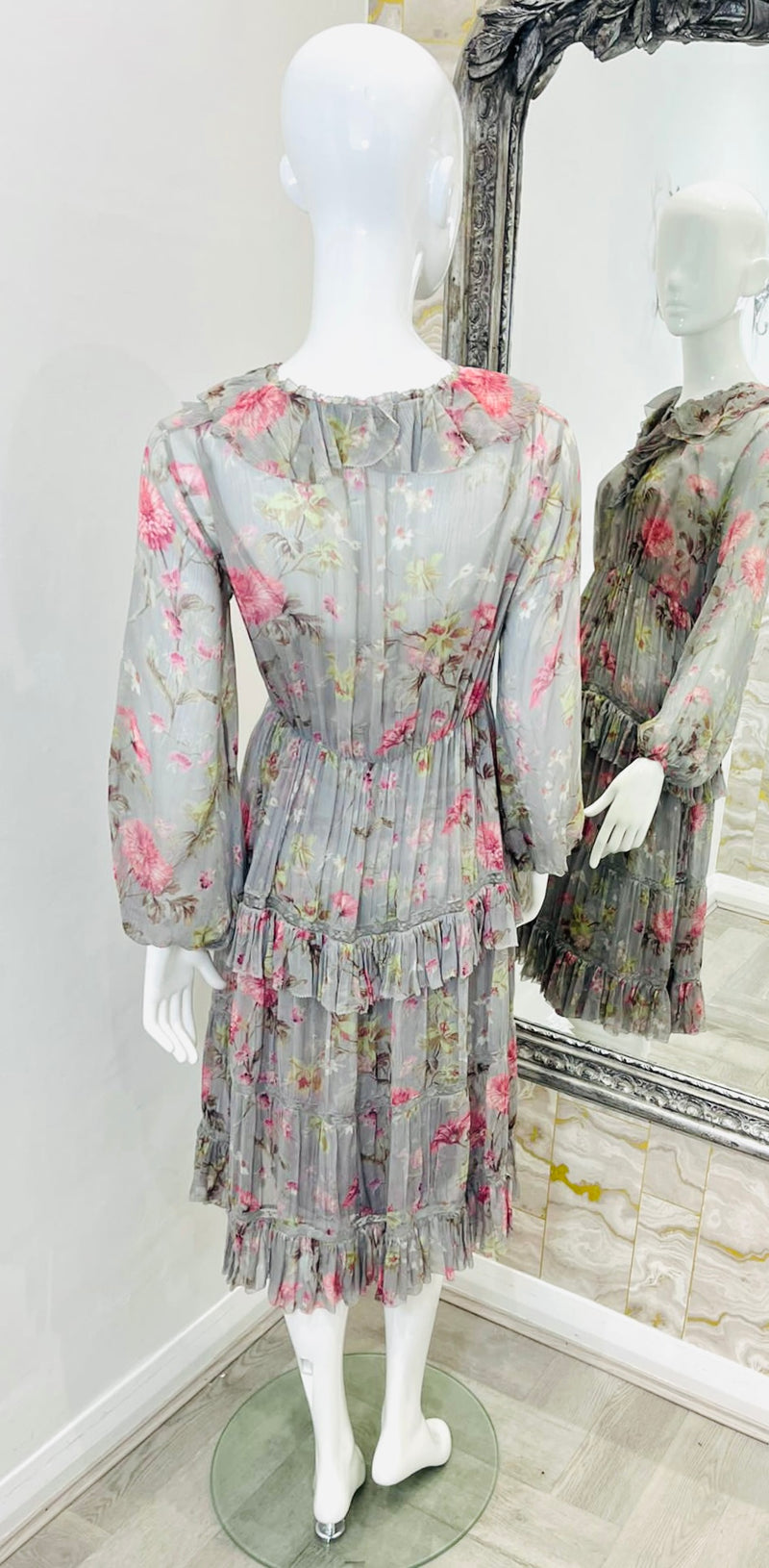 Ralph Lauren Silk Georgette Dress. Size XS Shush London
