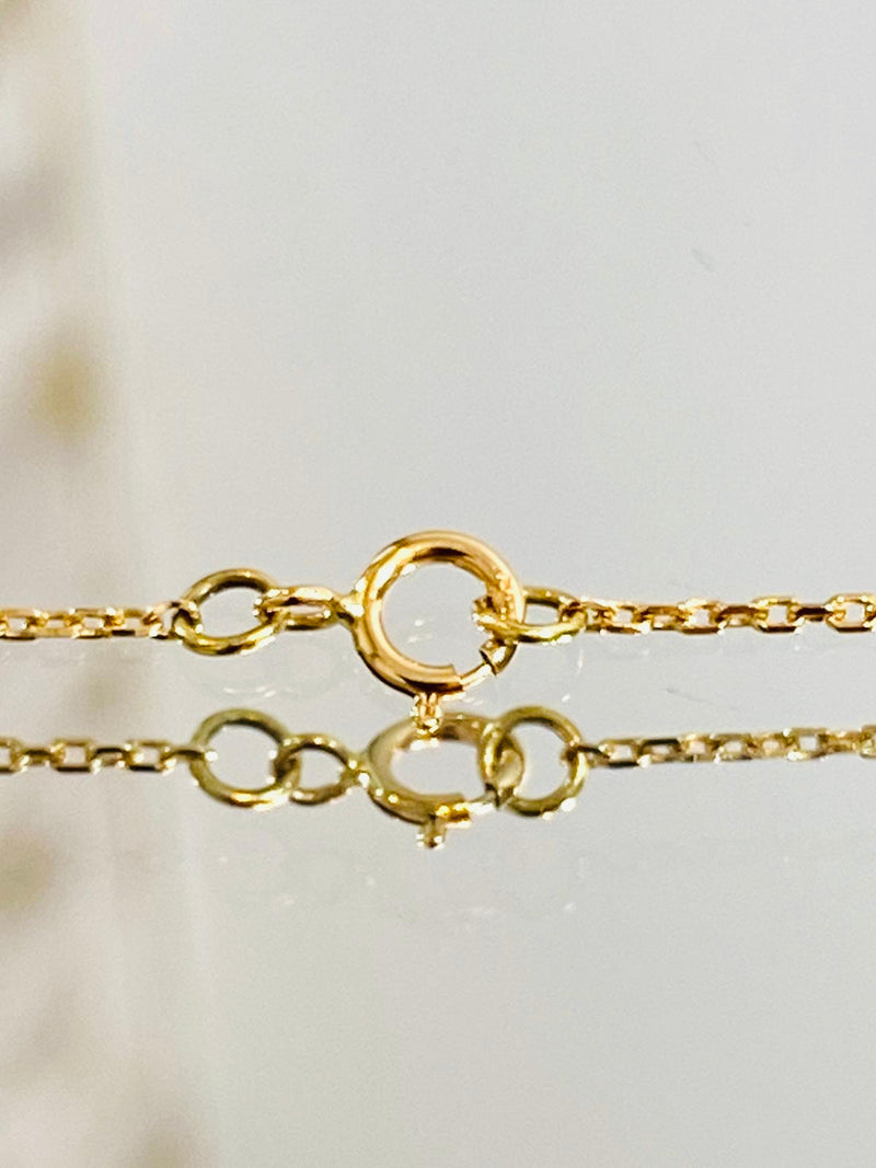 Diamond & 18k Gold Open Hexagon Pendant Necklace
