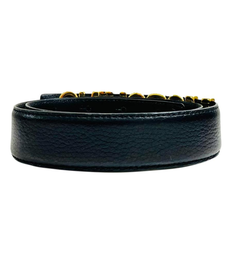 Moschino Logo Leather Belt