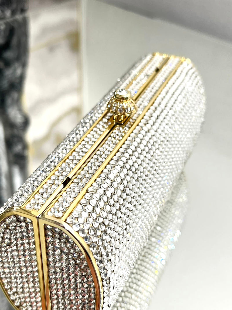Judith Leiber Swarovski Minaudière Bag