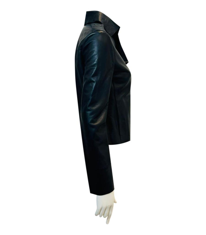 Lanvin Lambskin Leather Jacket. Size 34FR
