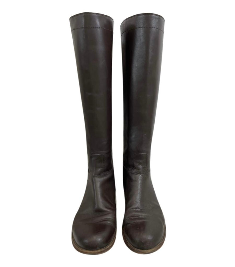 Loro Piana Leather Riding Boots. Size 40