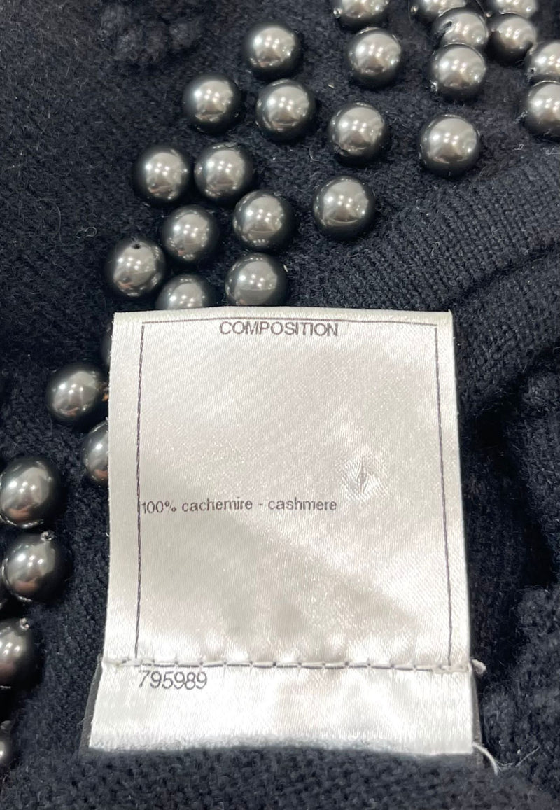 Chanel Cashmere & Pearl Dress. Size 42FR