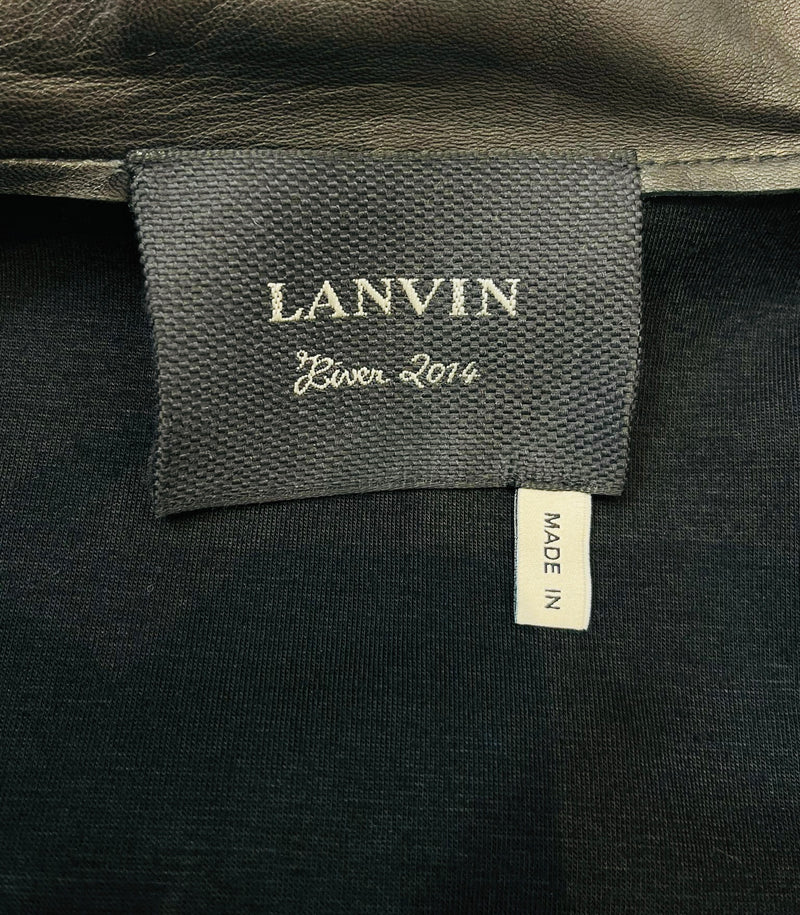 Lanvin Lambskin Leather Jacket. Size 34FR