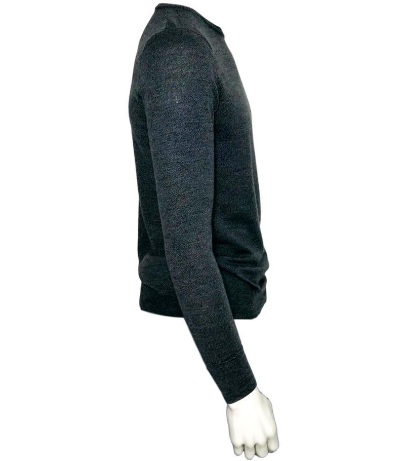 oliver spencer dark grey merino wool pullover sweatshirt size s mens fashion designer brands preloved consignment luxury