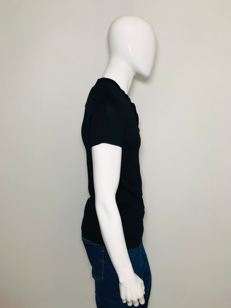 reigning champ cotton tshirt size xs mens snap button closure short sleeve fashion designer brands preloved consignment luxury