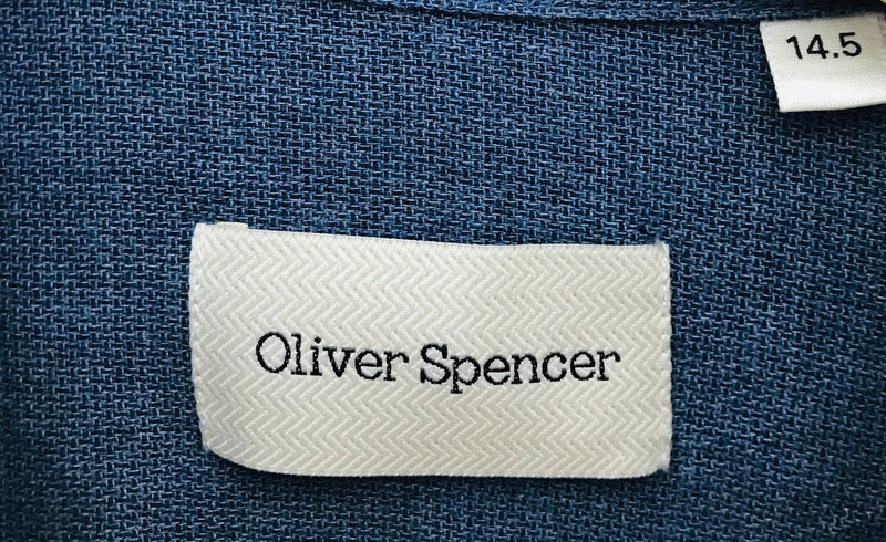 olivier spencer blue shirt mens size xs luxury items preloved london