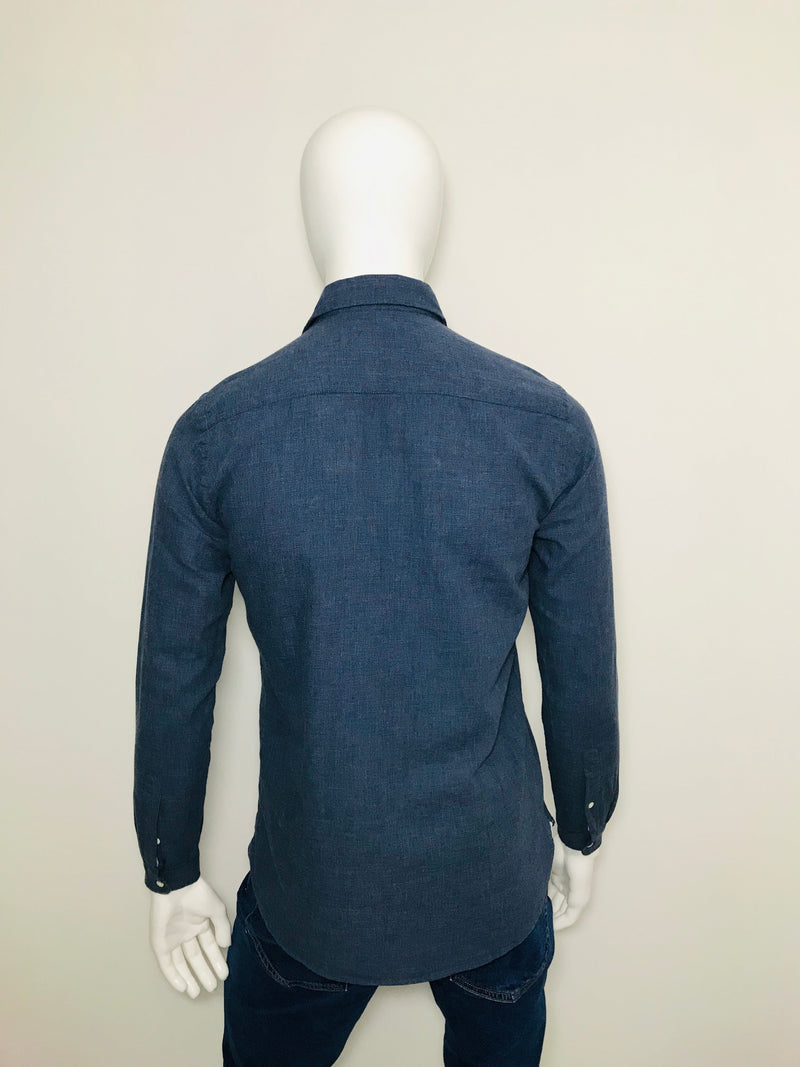 olivier spencer blue shirt mens size xs luxury items preloved london