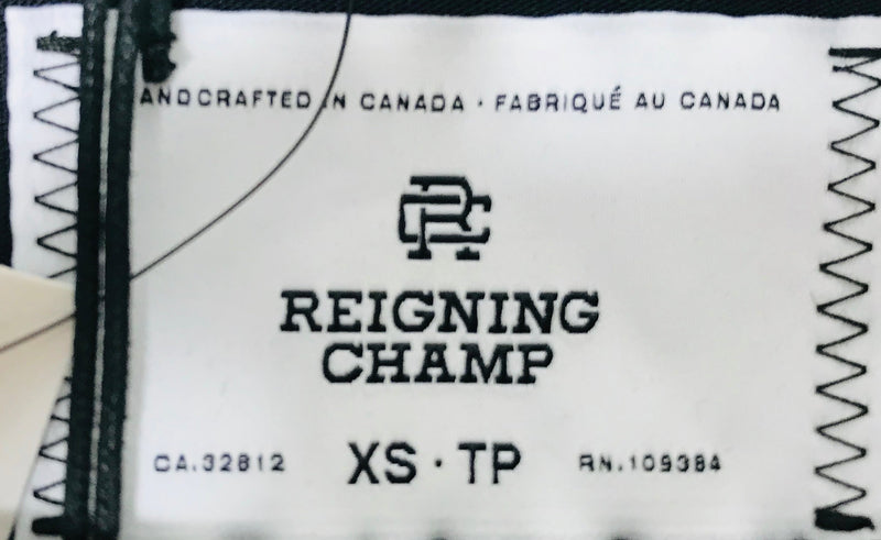 reigning champ cotton tshirt size xs mens snap button closure short sleeve fashion designer brands preloved consignment luxury