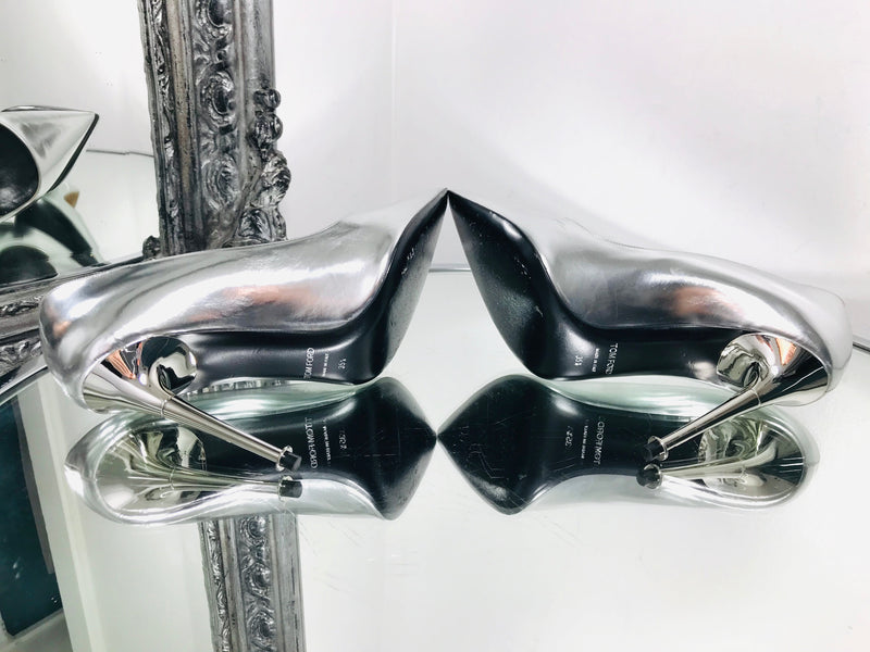 Tom ford silver sales heels