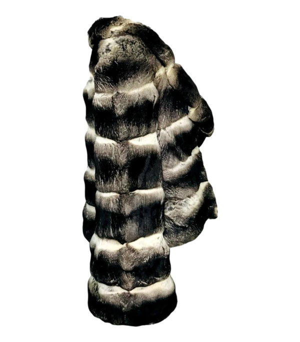 Mala Mati Chinchilla Fur Coat. Size 44IT