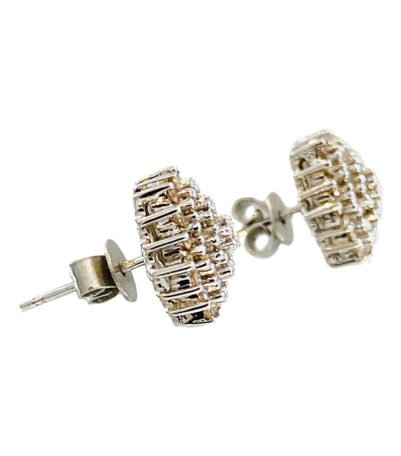 Chocolate Diamond Cluster Earrings