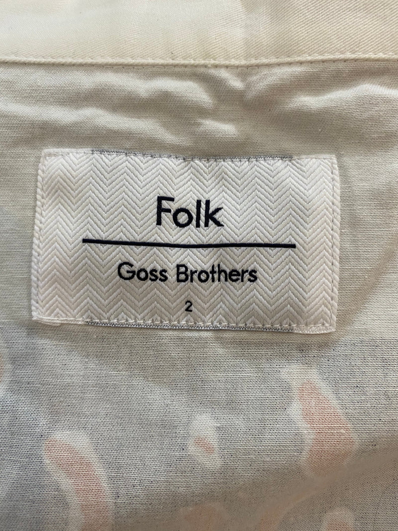 Folk X Goss Brothers Sunset Shirt. Size 2