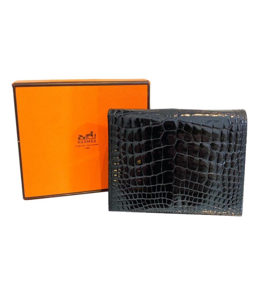 Hermes wallet alligator discount