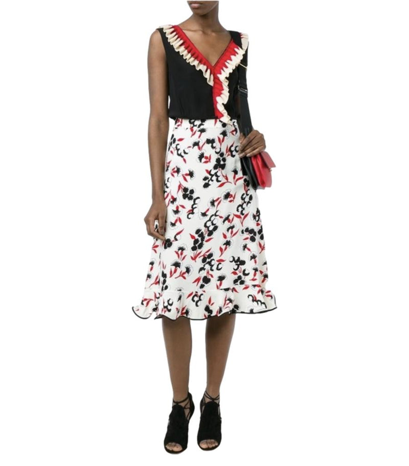 Marni Floral Print Skirt. Size 44IT