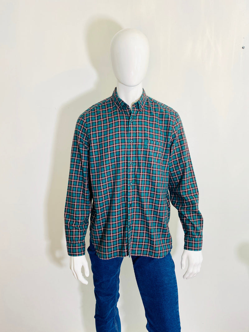 Burberry England Plaid Shirt. Size XL