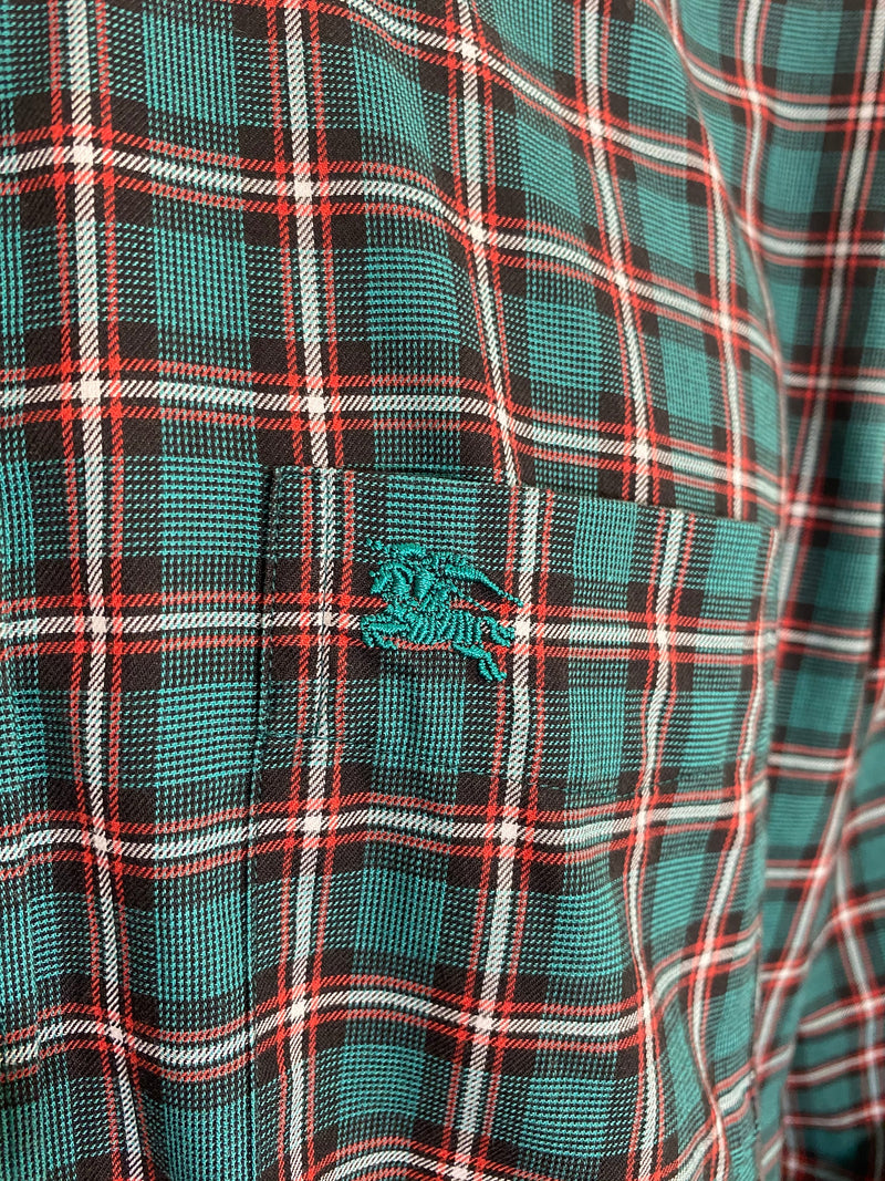 Burberry England Plaid Shirt. Size XL