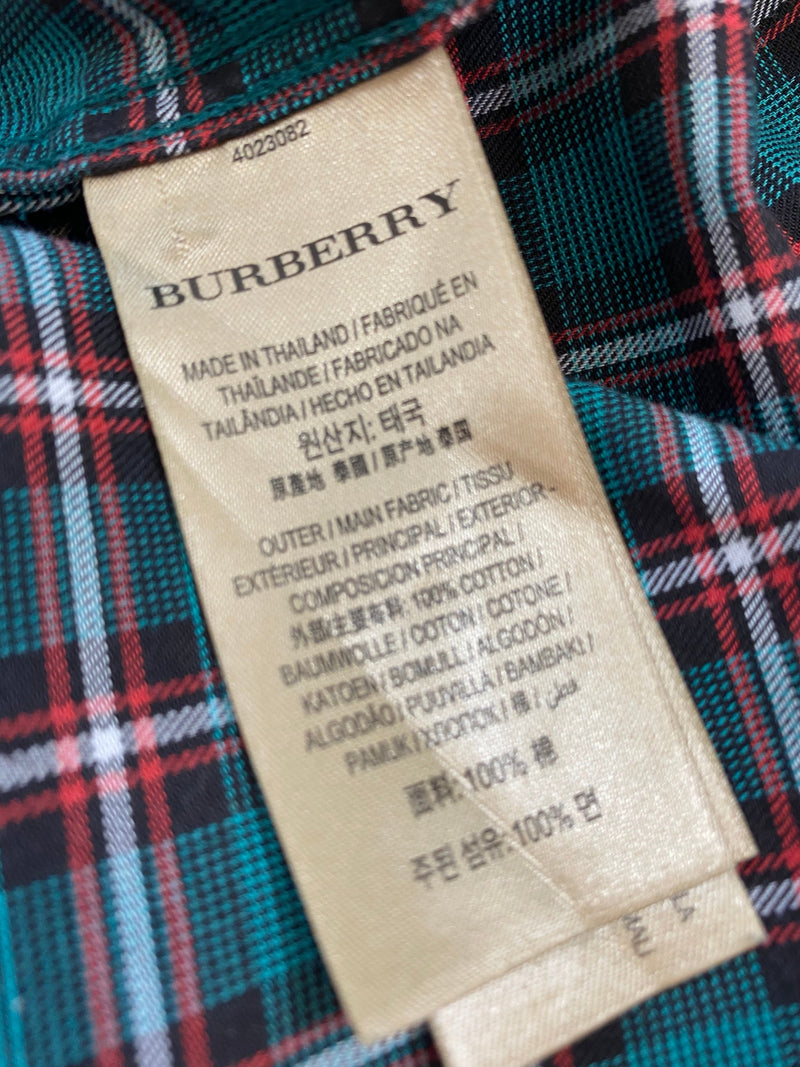 Burberry England Plaid Shirt. Size XL