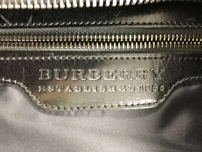 Designer Dress Agency London - Burberry Large Lather Travel Bag - Shush At The Wellington