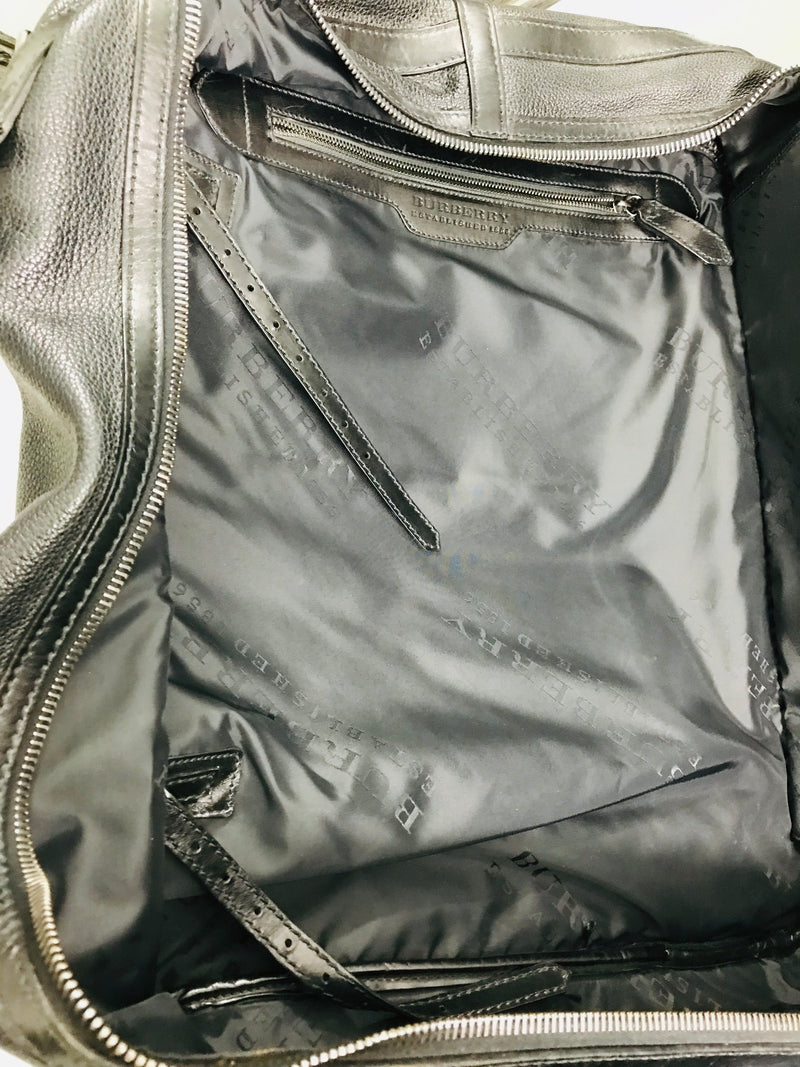 Designer Dress Agency London - Burberry Large Lather Travel Bag - Shush At The Wellington