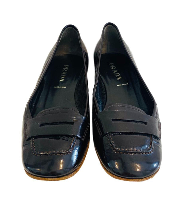 Prada Loafers With Block Heel Shoes. Size 37