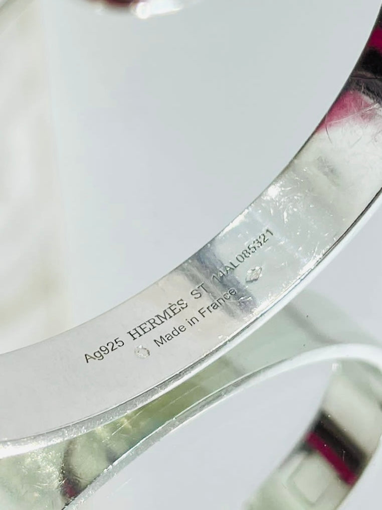 Hermes Collier De Chien Sterling Silver Bracelet/Bangle