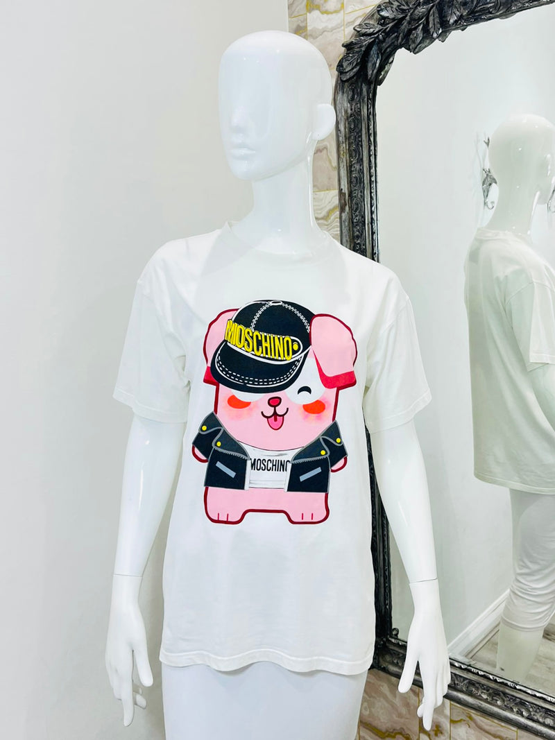 Moschino Couture Freezer Bunny -T-Shirt. Size S