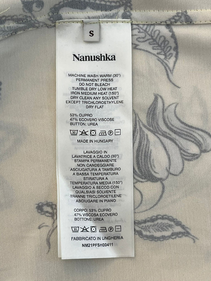 Nanushka Floral Matching Shirt & Trousers. Size S