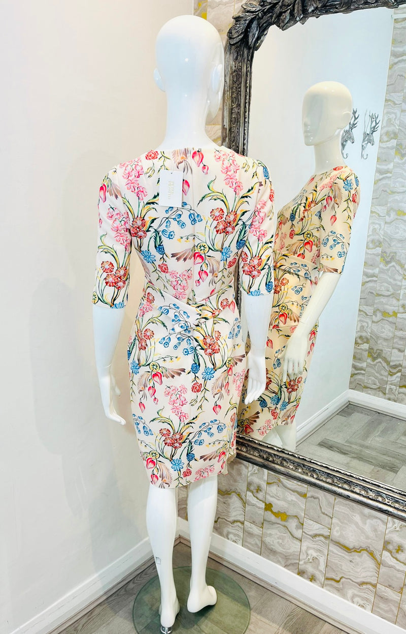 Peter Pilotto Floral Asymmetric Dress. Size 10UK