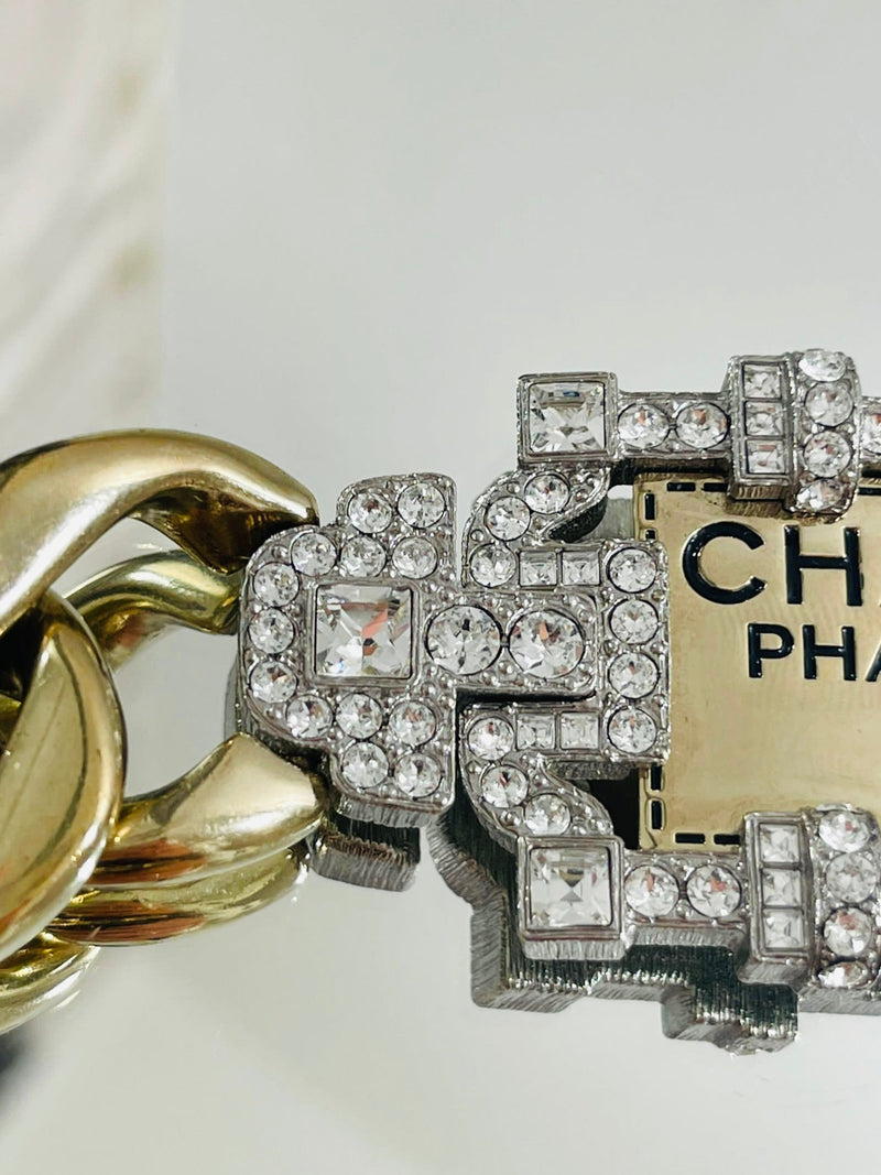 Chanel x Pharell Williams Chunky Chain & Crystal Choker Necklace