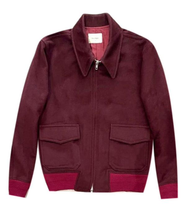 Basic Rights Wool Bomber Jacket. Size S