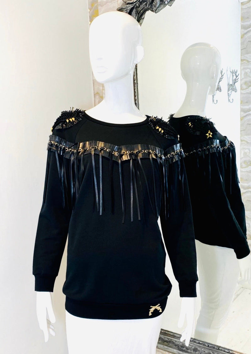 Philipp Plein Couture Tassel Sweater. Size S