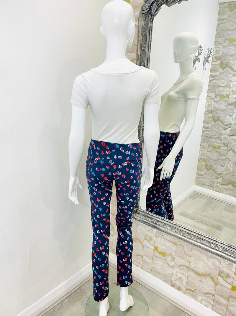 Rebecca Taylor Cropped Floral Trousers. Size 4US