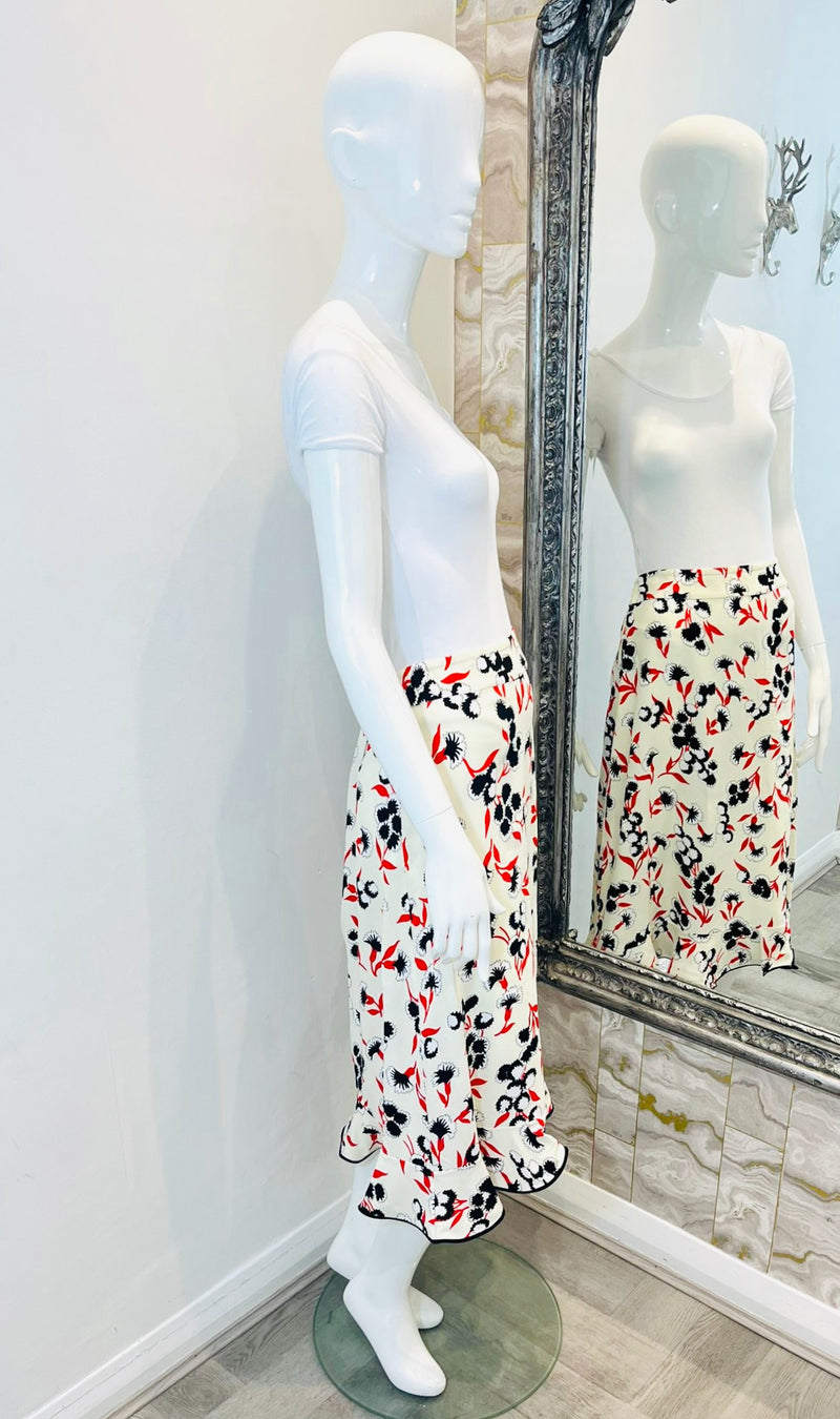 Marni Floral Print Skirt. Size 44IT