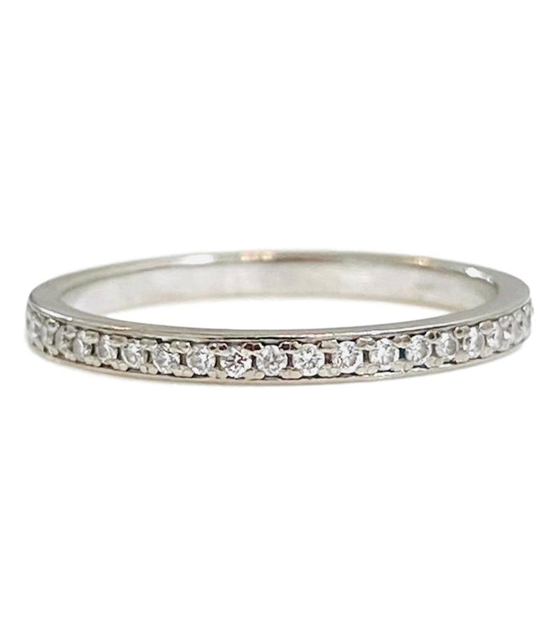 18k White Gold Full Diamond Eternity Ring