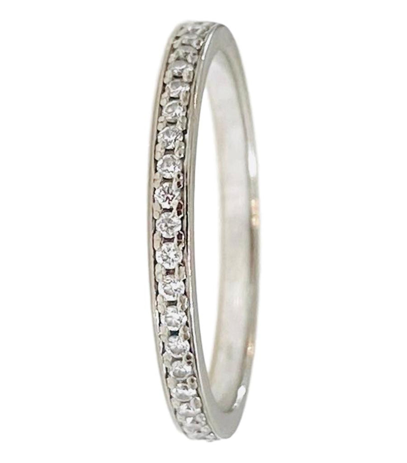 18k White Gold Full Diamond Eternity Ring