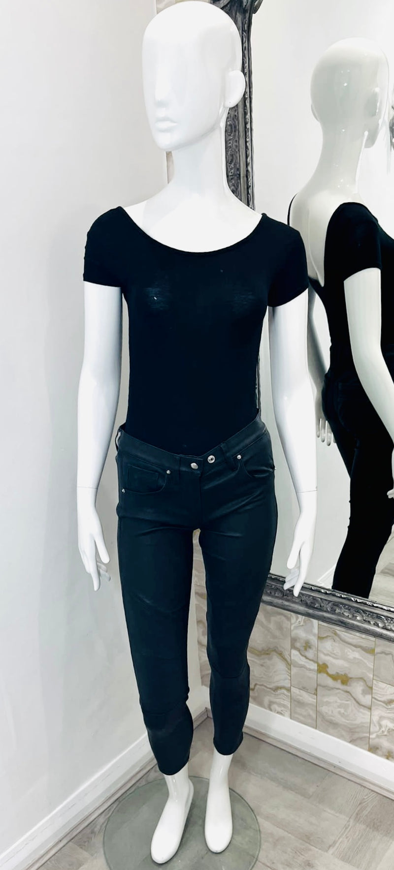 Iro Leather Trousers. Size 34FR