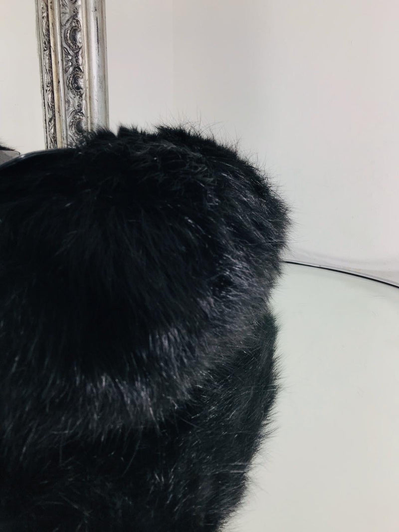 Michael Kors Fox Fur Crossbody Bag Sumptuous Black Fox Fur And Leather Shush At The Wellington St Johns Wood London Buy Sell Consign Preloved Authentic Luxury Designer Ladies Bags 