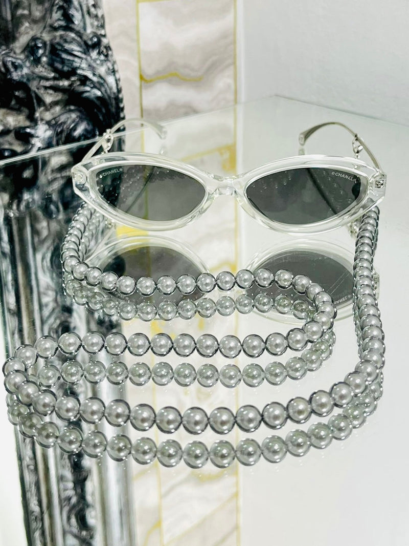 Chanel Lucite & Pearl Sunglasses