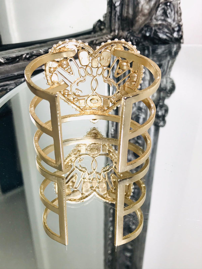 Chanel Beaded Peace Fantasy Cuff Fall Winter 2016 Collection Rare And Collectable Shush At The Wellington St Johns Wood London Buy Sell Consign Preloved Authentic Luxury Designer Ladies Accessories Jewellery