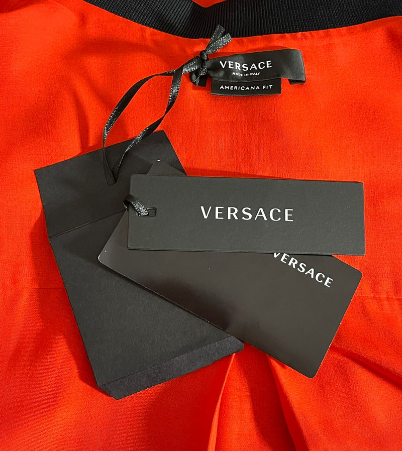 Versace La Greca Accent Print Shirt. Size 38IT