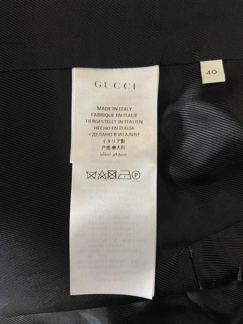 Gucci Wool Floral Embroidered Jacket. Size 40IT