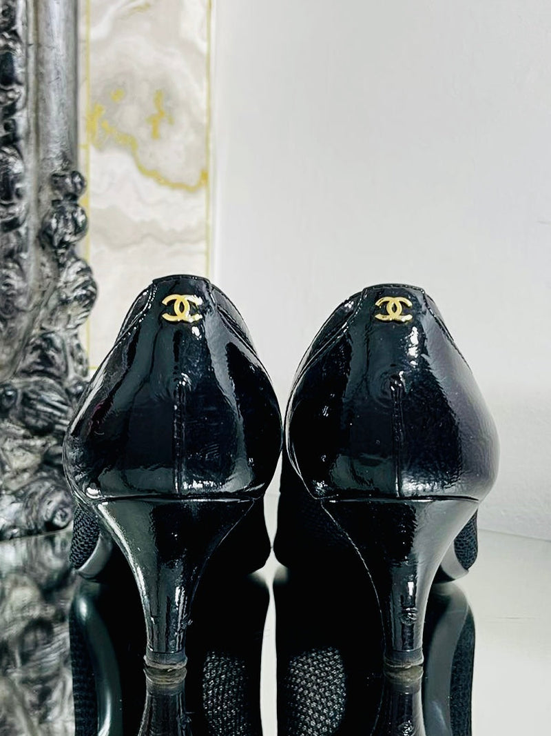 Chanel Mesh Kitten Heels. Size 37.5