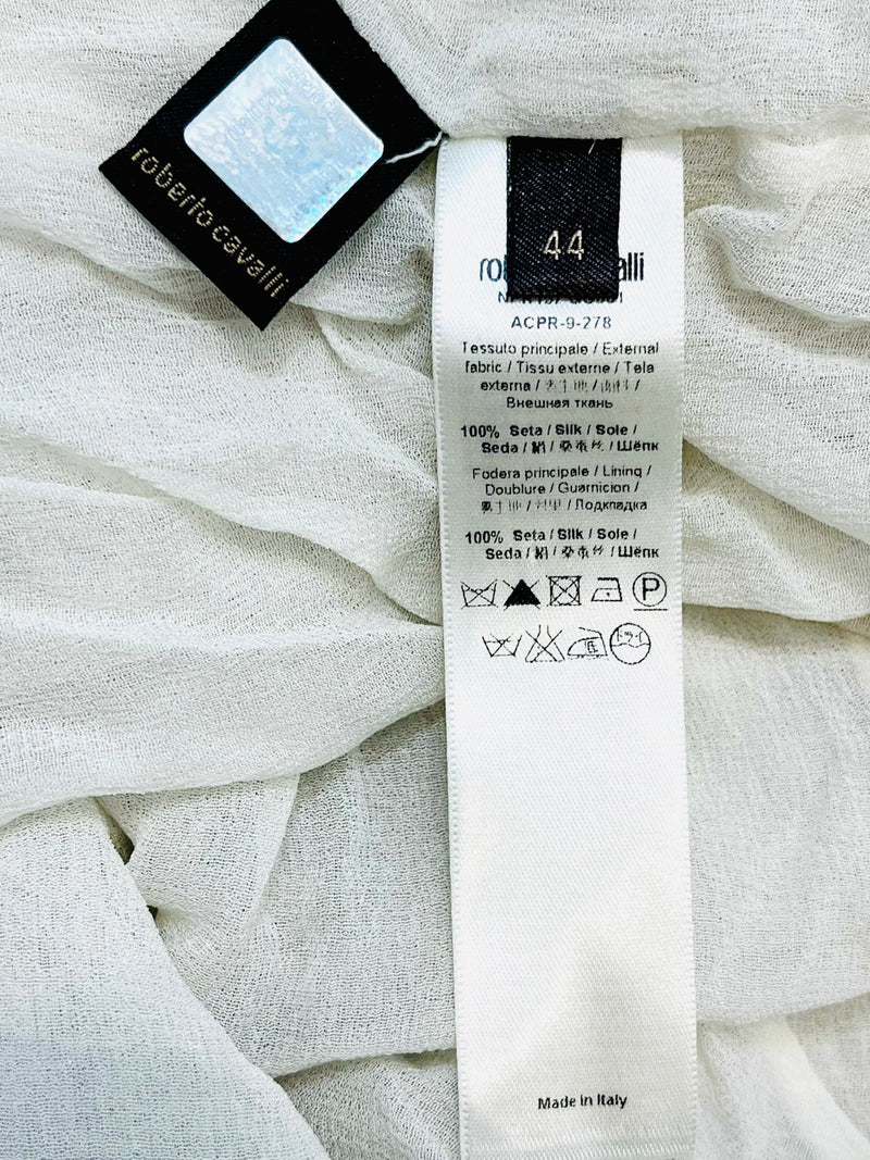 Roberto Cavalli Silk & Beaded Dress. Size 44IT