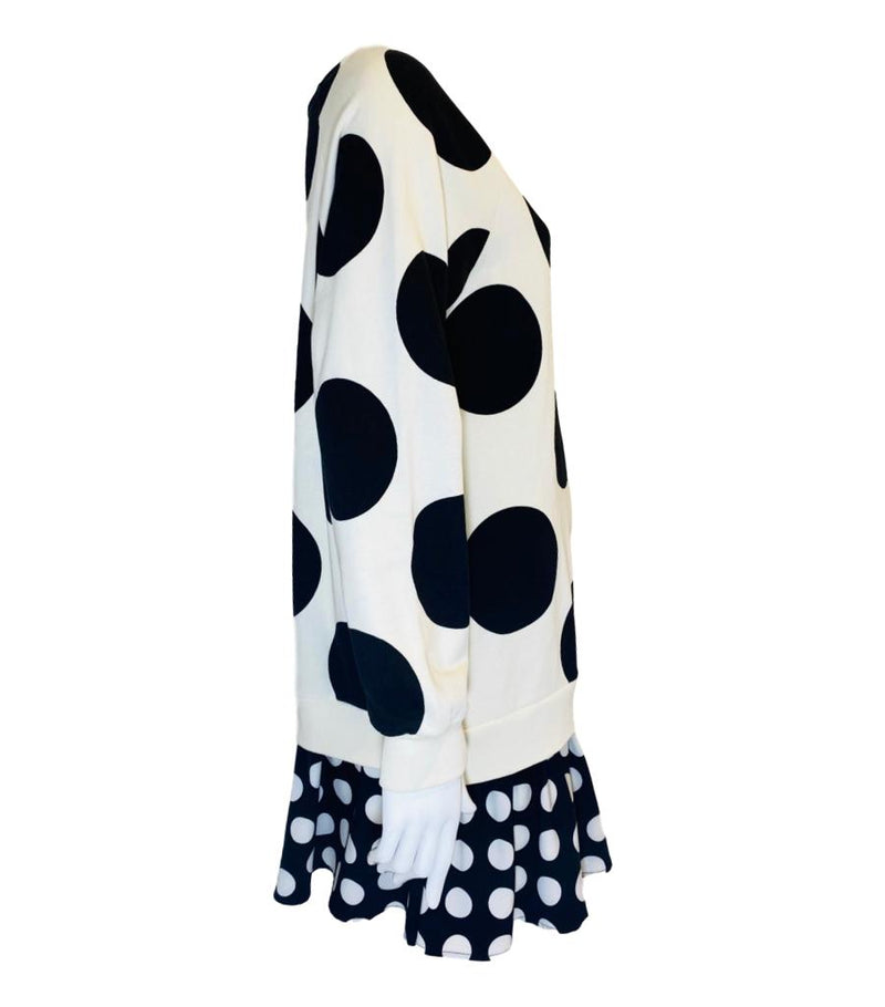 Moschino Boutique Cotton Polka Dot Dress. Size 38IT