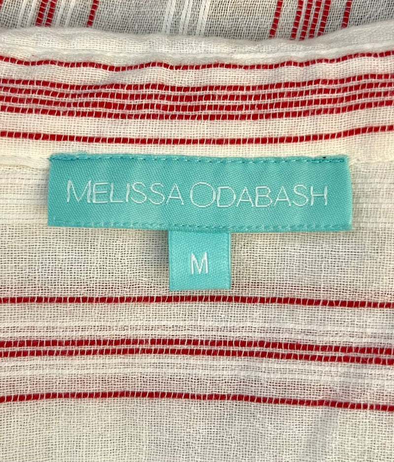 Melissa Odabash Striped Cotton Shirt. Size M