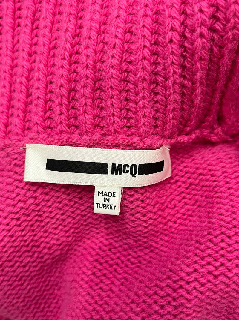 Alexander McQueen Wool Lace Up Jumper. Size S